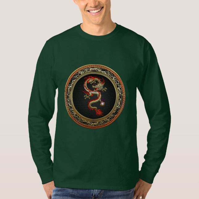 T-shirt [700] Dragon chinois d'or Fucanglong (Devant)