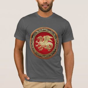 T-shirt [700] Dragon islandais, Landvættir [or]