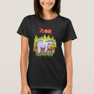 T-shirt 700 Réveil de la paresse Mouvement lent de l'horlo
