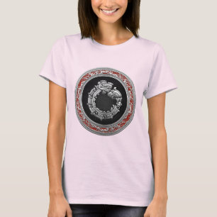 T-shirt [700] Serpent Dieu Quetzalcoatl [Argent]