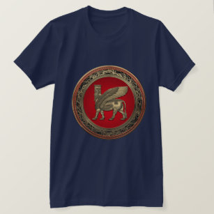 T-shirt [700] Taureau à ailes par Assyrien - or Lamassu