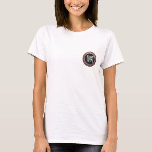 T-shirt [700] Taureau ailé assyrien - Lamassu argenté