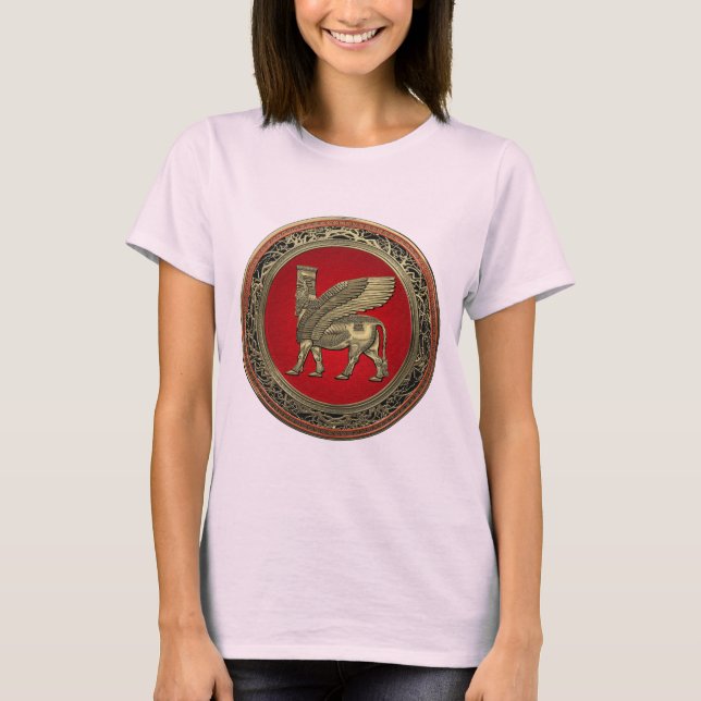 T-shirt [700] Taureau ailé assyrien - Lamassu d'or (Devant)