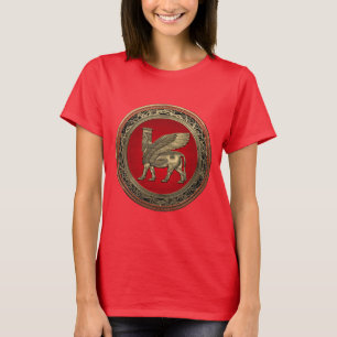 T-shirt [700] Taureau ailé assyrien - Lamassu d'or