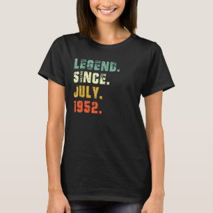 T-shirt 70 ans 70e anniversaire Légende depuis juillet 195