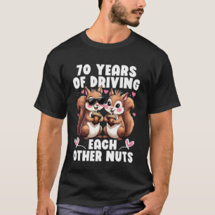 T-shirt 70 ans à se rendre mutuellement fous Couple d'écur