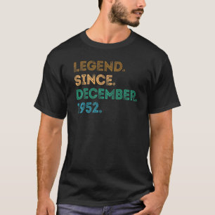 T-shirt 70 ans de légende depuis décembre 1952 70e oiseau