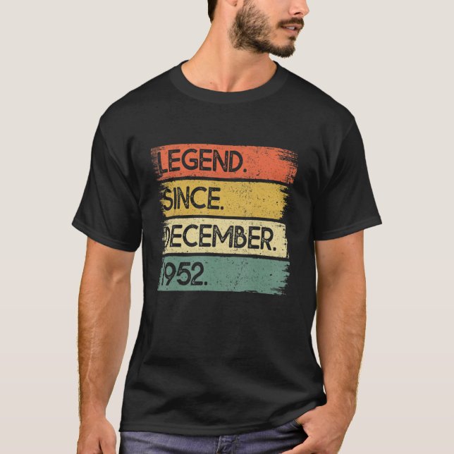 T-shirt 70 ans de légende depuis décembre 1952 70e oiseau (Devant)