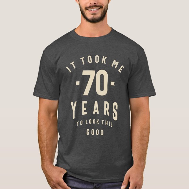 T-shirt 70 ans de style intemporel - 70e anniversaire (Devant)