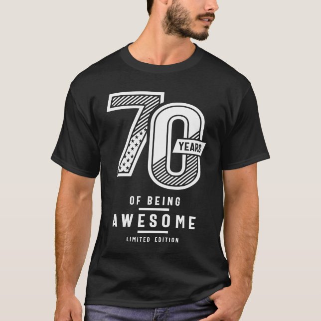 T-shirt 70 ans d'être génial - 70e anniversaire (Devant)