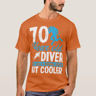 T-shirt 70 Ans Plongée Scuba Plongée Snorkel 70 Anniversai
