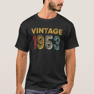 T-shirt 70 ans Retro Vintage 1953 70e anniversaire