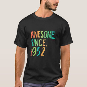 T-shirt 70 Ans Vieux Coeur Fille Décor Floral Magnifique D
