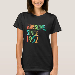 T-shirt 70 Ans Vieux Coeur Fille Décor Floral Magnifique D