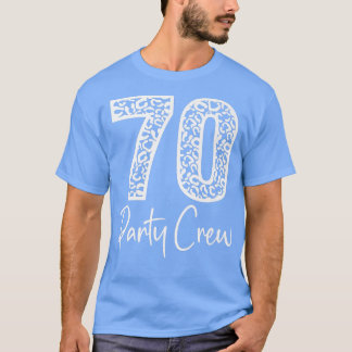 T-shirt 70 Équipage de fête Boire des cadeaux de bière 70e