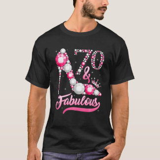 T-shirt 70 Et Fabuleux 70e Anniversaire Drôle 1951 1952 Na