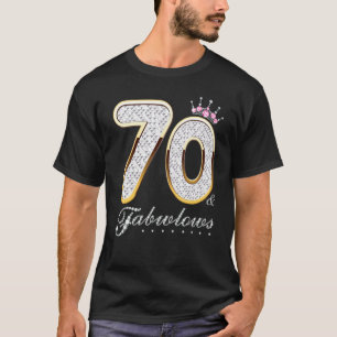 T-shirt 70 & Fabuleux 70 Ans 70e Anniversaire Diamant C