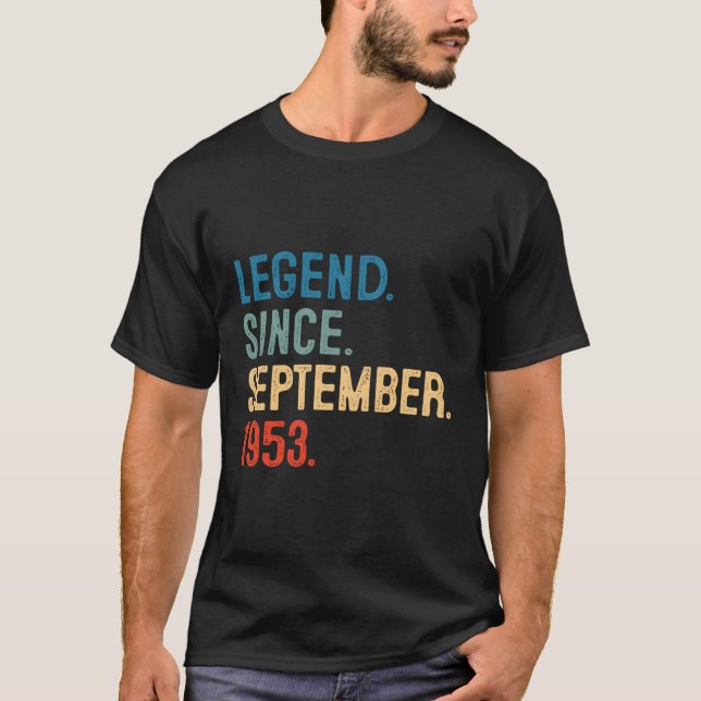T-shirt 70 Légende Depuis Septembre 1953 70E (Devant)