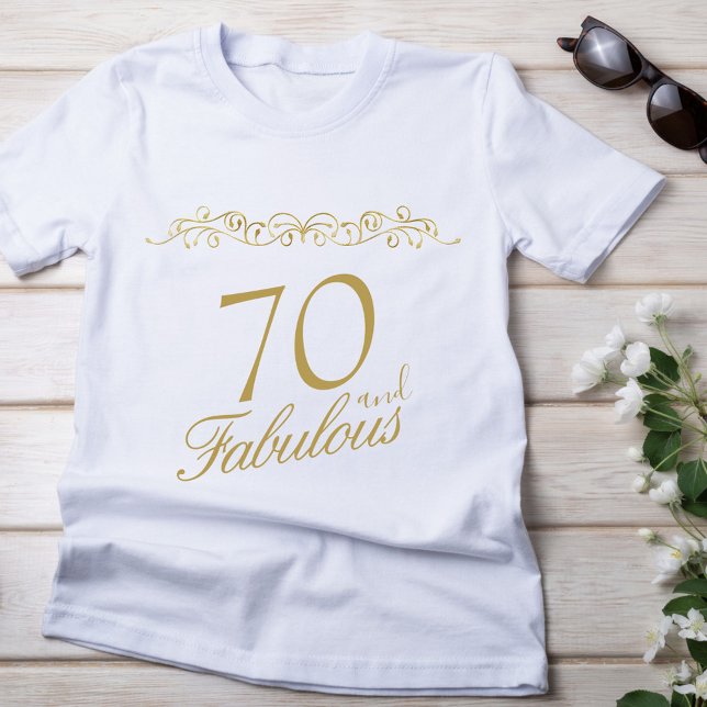 T-shirt 70 Ornement fabuleux 70e anniversaire Invité d'hon (Créateur téléchargé)