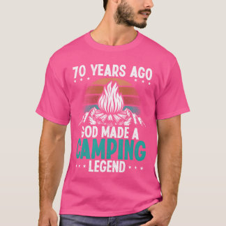 T-shirt 70 Year Old Camping Legend Scout 70Birthday Camper