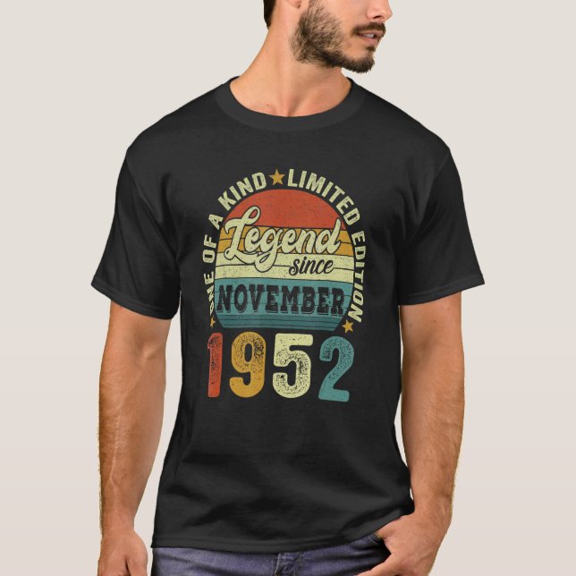 T-shirt 70e anniversaire 70 ans de légende de garçon depui (Devant)