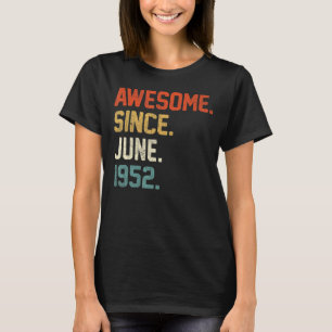 T-shirt 70e anniversaire 70 ans stupéfiant depuis juin 195