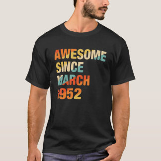 T-shirt 70E Anniversaire Cadeaux 70 Ans Magnifique Depuis 