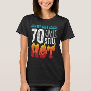 T-shirt 70e anniversaire femme est 70 encore chaud soixant