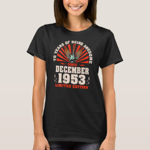 T-shirt 70e anniversaire Guitare Guitariste Vintage 1er dé