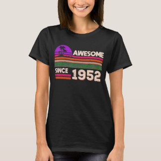 T-shirt 70e anniversaire Hommes Femmes stupéfiant depuis 1