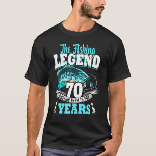 T-shirt 70e anniversaire pêche 70 ans vieux pêcheur 1953 3