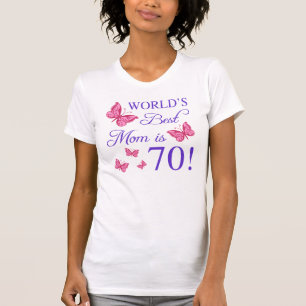 T-shirt 70e anniversaire pour maman