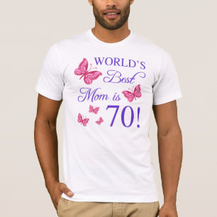 T-shirt 70e anniversaire pour maman