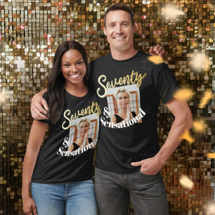 T-shirt 70e anniversaire sept et l'art de l'or sensationne