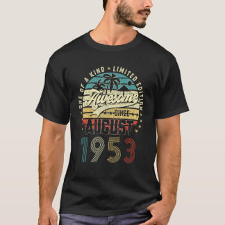 T-shirt 70e anniversaire stupéfiant depuis août 1953 70 an