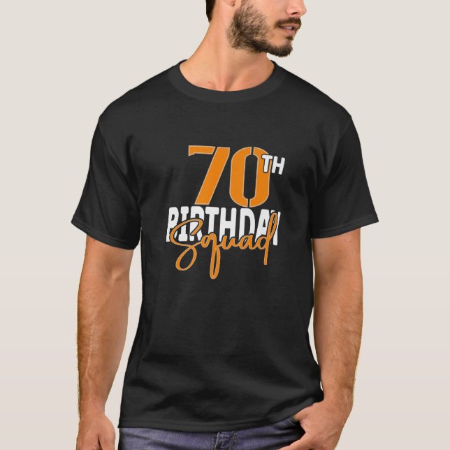 T-shirt 70e Birthday (Devant)