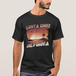 T-shirt 70er 80er en Californie Ville Père Noël Cruz