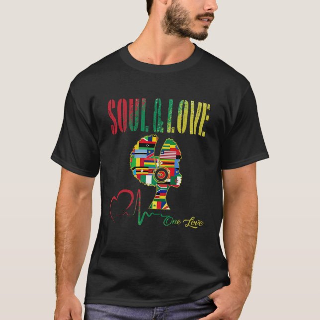 T-shirt 70s Funk Afro Soul Boogie Dance Love Train Funky P (Devant)