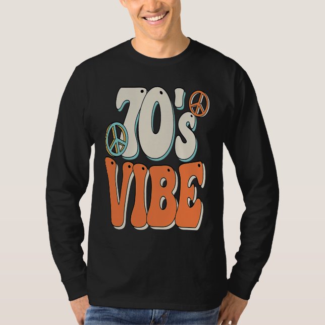T-shirt 70s Vibe 70s Costume Groovy Peace Hippie 70's Them (Devant)