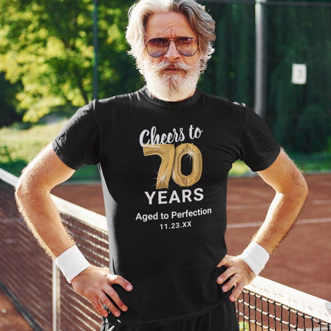 T-shirt 70th Birthday Age to Perfection (Créateur téléchargé)