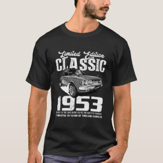 T-shirt 70Th Car Since 1953 For 70