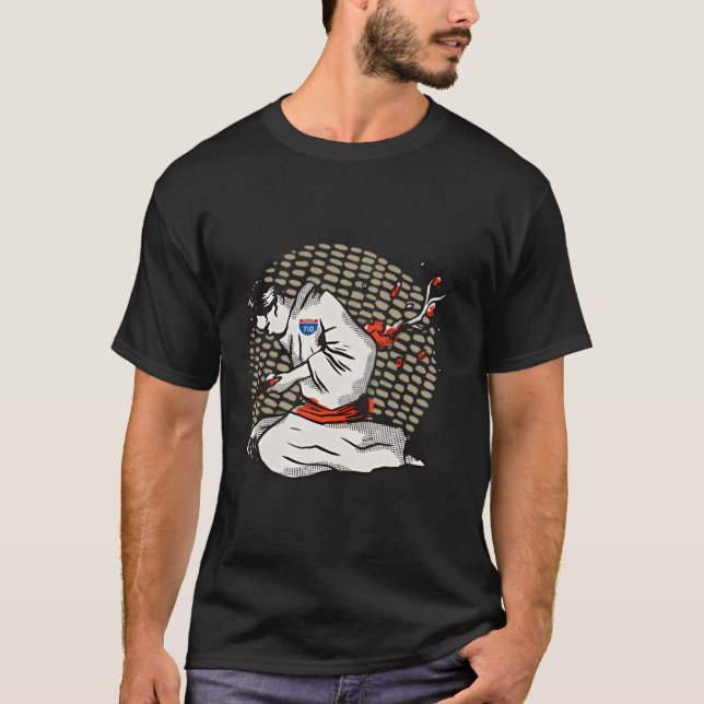 T-shirt 710 - Samurai Harakiri Imprimer sur le dos (Devant)