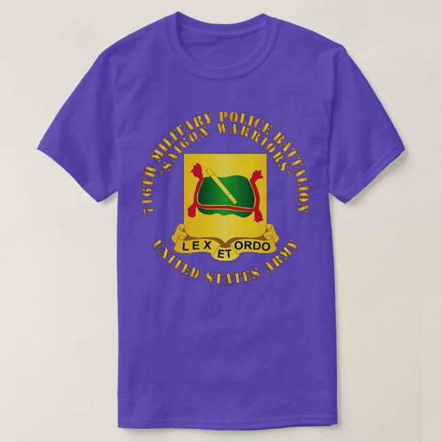 T-shirt 716e Bataillon de police militaire Saigon Guerrier (Design devant)