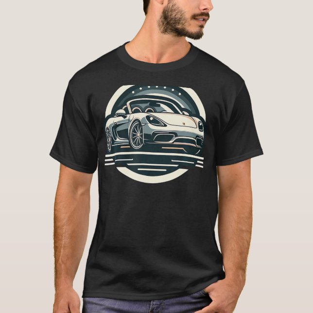 T-shirt 718 Boxster Sports Car (Devant)