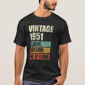 T-shirt 71 Ans Awesome Vintage 1941 71e Anniversaire Moi