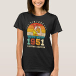 T-shirt 71 Year Old Women Bday 1951 Vintage 71st Birthday<br><div class="desc">Birthday Design For anyone who's horoscope say difficult & Stubborn But totally worth.Wear it with pride at work,  school gym perfect to pair with shorts,  leggings or jeans for a casual yet trendy Look</div>