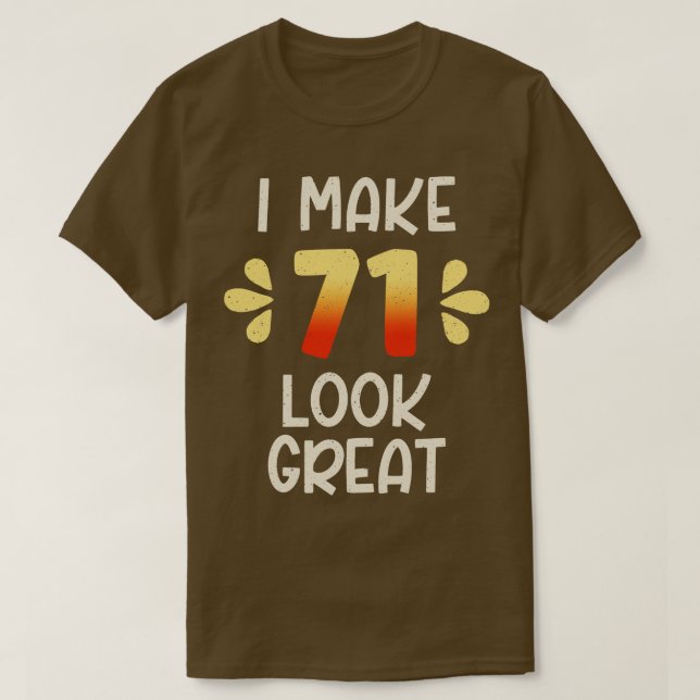 T-shirt 71e anniversaire (Design devant)