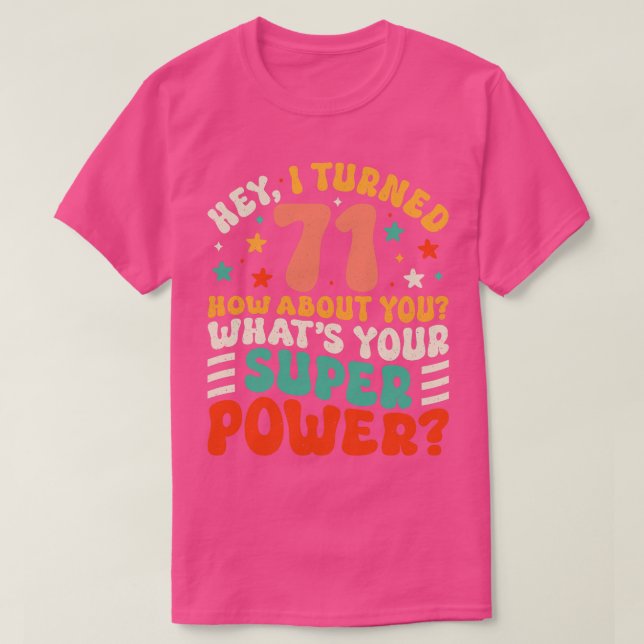 T-shirt 71e anniversaire 3 (Design devant)