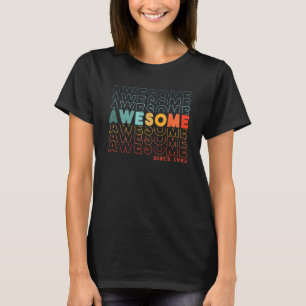 T-shirt 71e anniversaire Awesome depuis 1952 Homme ou Femm