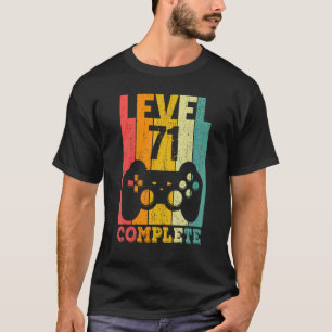 T-shirt 71e anniversaire homme femme niveau 71 ans décorat